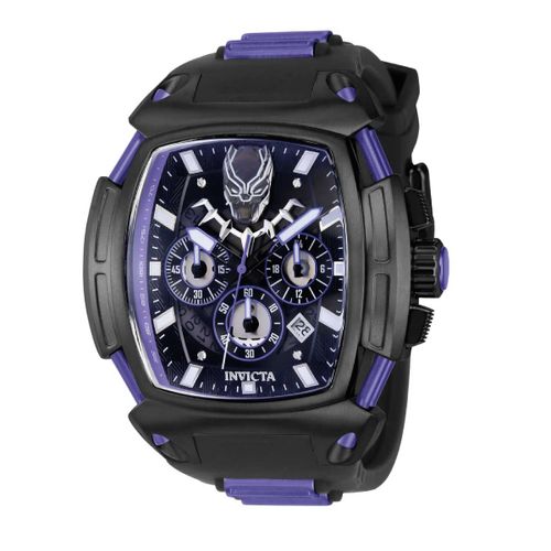 Reloj Invicta Pantera Negra Marvel Acero Negro y Silicona Púrpura 37612 INV-171