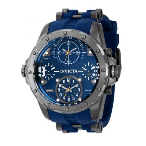 Reloj Invicta Fuerzas de Coalición Acero Negro y Silicona Azul 39354 INV-172