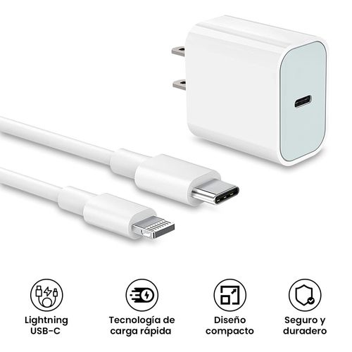 Cargador De Carga Rapida para IPhone Cable Lightning - C