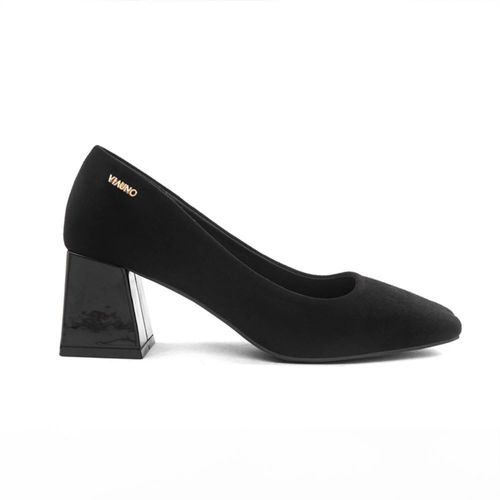 Zapatos Casuales Via Uno Para Mujer Negro Textil