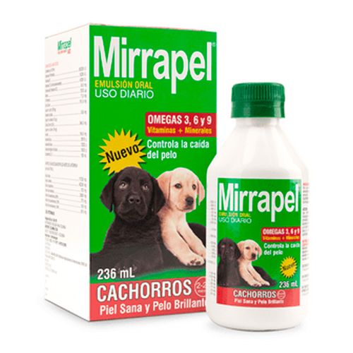 Jarabe Control Caída del Pelo Mirrapel para Cachorros 236ml