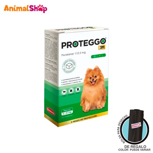 Antipulgas Proteggo 3M De 2 A 4.5 Kg X 1 Tableta