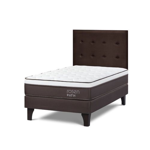 Cama Europea Path Café 1.5 Plazas R.West Café + 1 Almohada