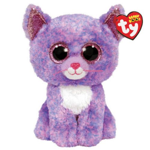 Peluche Ty Beanie Boos Cassidy Gato Lavanda Regular