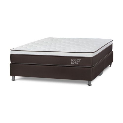 Box Tarima Path Queen Café + 2 Almohadas