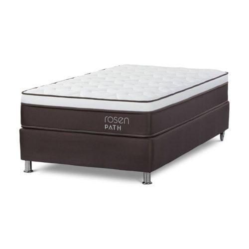 Box Tarima Path 1.5 Plazas Café + 1 Almohada