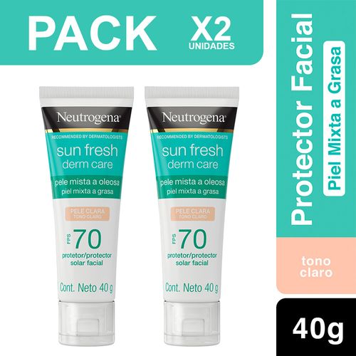 Pack X2 Neutrogena Derm Care Claro