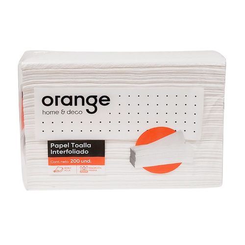 Papel toalla interfoleado Orange x 200 unidades