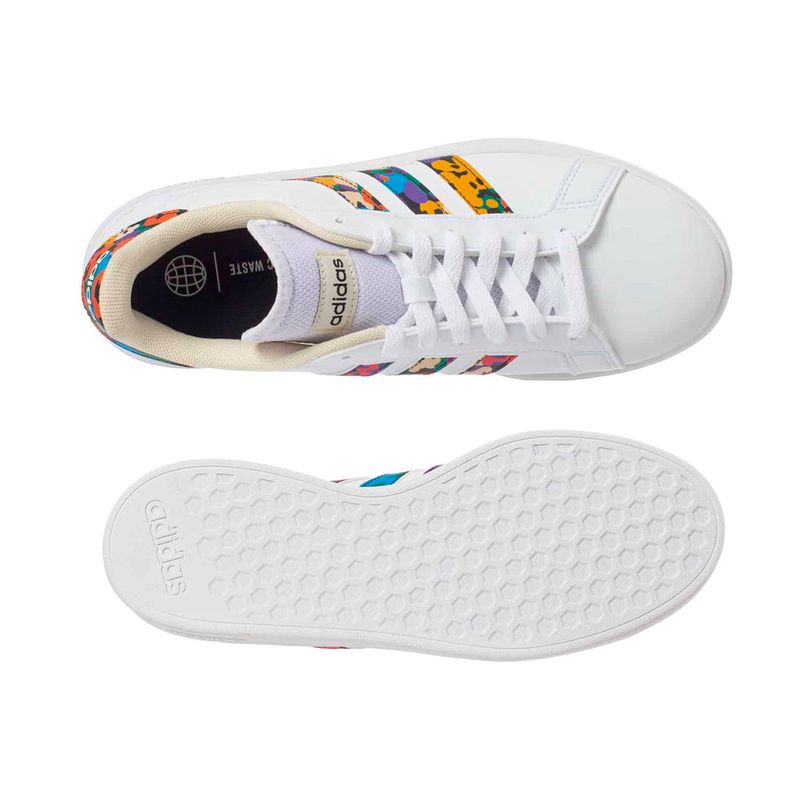 Zapatillas-deportivas-Adidas-Original-Court-base--20-GY2490-Mujer-Blanco-Talla-38-Loaizar
