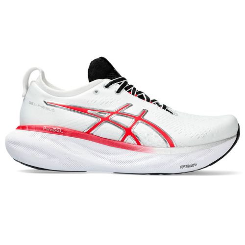 Zapatillas ASICS GEL-Nimbus 25 Anniversary White/Red Mujer