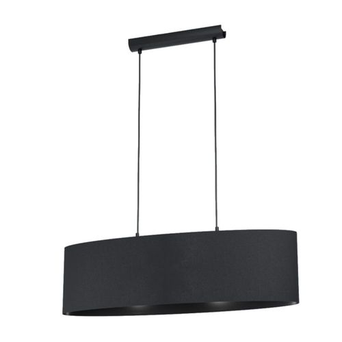 Lámpara Colgante Eglo Maserlo 1 40w Acero Negro 2 Luces
