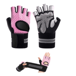 Guante-Deportivo-C--Muñequera-Poder-Transpirable-Pesas-Rosa-Talla-S