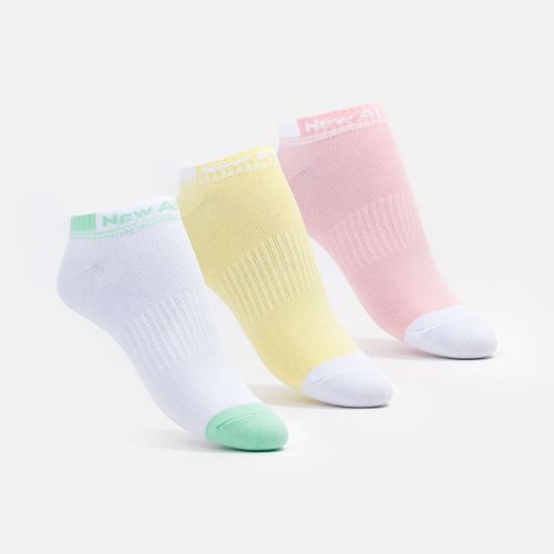 ROPA NEW ATHLETIC PACK 3 MEDIAS TALONERAS COLORES PASTEL