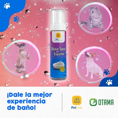 Baño Seco en Espuma Shampoo Pet Line 200 ml