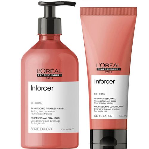 Shampoo Fortalecedor 500ml + Acondicionador 200ml LOreal Inforcer