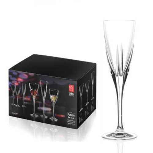 Set de Copas de Champagne 17 Cl RCR X6 Hecho en Italia