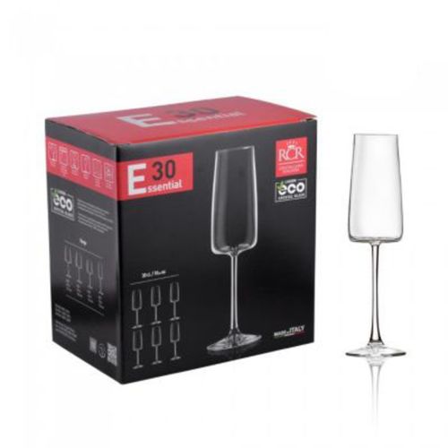 Set de Copas 30 Cl RCR Flauta X6 Hecho en Italia