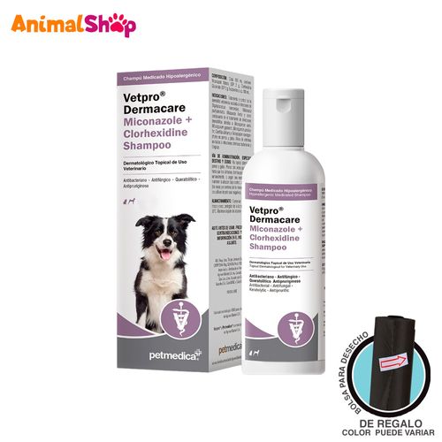 Shampoo Para Perros Vetpro (Clorhexidina+Miconazol) 200Ml