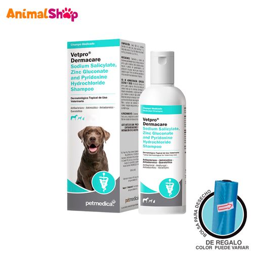 Shampoo Perro Y Gato Vetpro Sodium Salicylate, Zinc 200Ml
