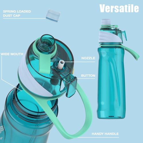 FJBottle - Botella de agua con spray 650ml - Azul