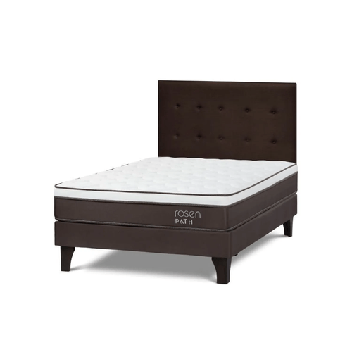 Cama Europea Path Café 2 Plazas R.West Café + 2 Almohadas