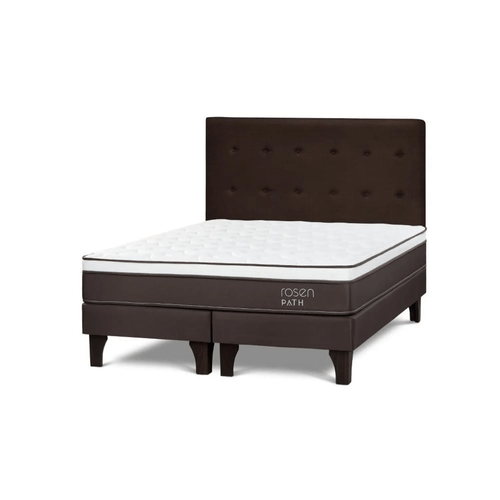 Cama Europea Path Café King R.West Café + 2 Almohadas