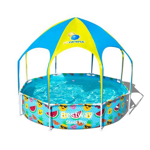 Piscina Estructural Redonda Con Techo 244Cmx51Cm - Bestway