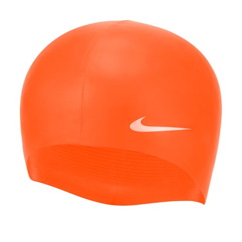 Gorro Natación Nike Solid Silicone Youth TESS0106-618 Anaranjado