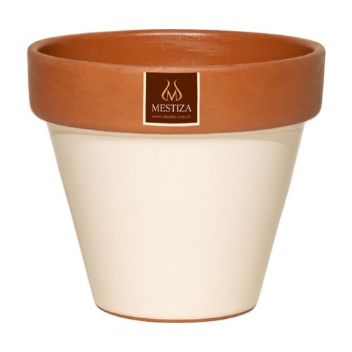 Maceta Cerámica Estandar Terracolor 15 Terrabeige
