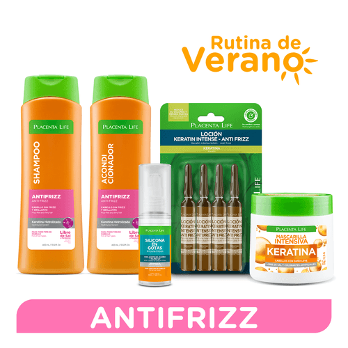 Placenta Life Rutina De Verano Antifrizz