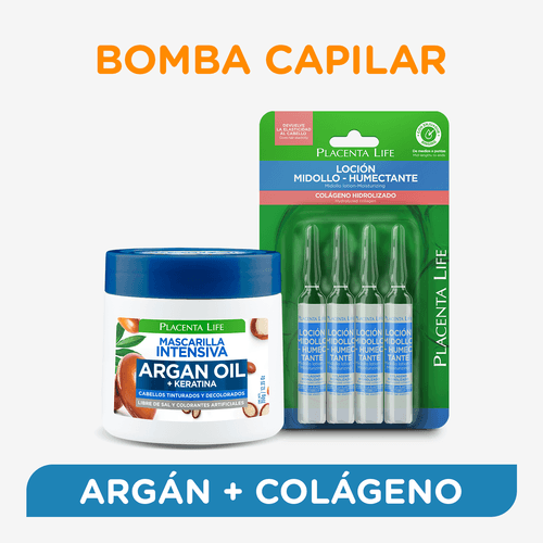 Placenta Life Bomba Capilar Argán Y Colágeno