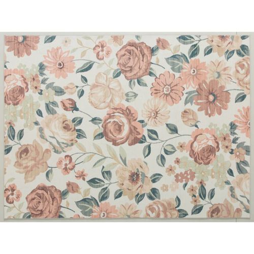 Alfombra Flores Neutral 150 cm x 200 cm