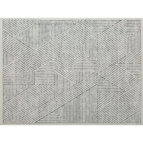 Alfombra Rayas Gris 150 cm x 200 cm