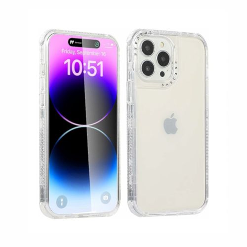 CASE 360 COMPATIBLE CON IPHONE 14 PRO ANTISHOCK TRANSPARENTE