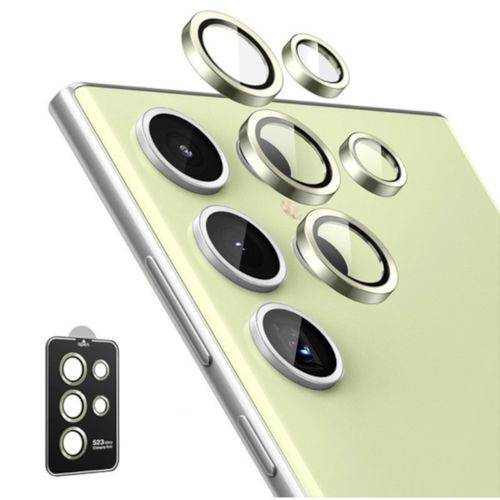 PROTECTOR METALICO PARA CAMARA COMPATIBLE CON SAMSUNG GALAXY S23 ULTRA LIGHT GREEN