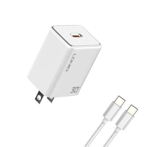 CARGADOR DE 30W CARGA RAPIDA A1508C  USB-C INCLUYE CABLE TIPO C-C