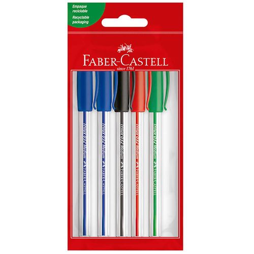 Bolígrafo FABER CASTELL Trilux 032 Blíster 5un