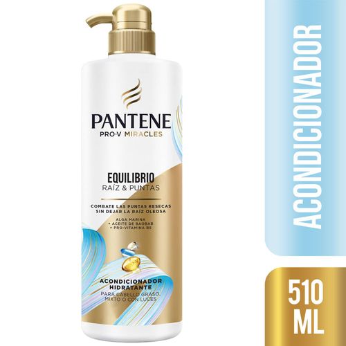 Acondicionador Hidratante PANTENE Pro-V Miracles Equilibrio Raíz y Puntas Frasco 510ml