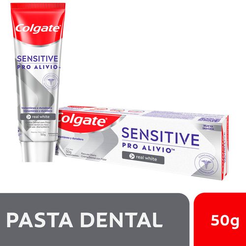 Pasta Dental COLGATE Sensitive Pro Alivio Real White Tubo 50g