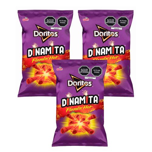 Pack Tortillas de Queso DORITOS Dinamita Bolsa 80g x 3un