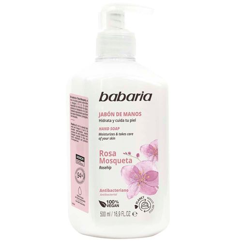 Jabón de Manos BABARIA Rosa Mosqueta Frasco 500ml