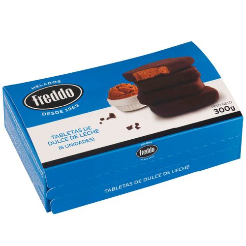 Helado Tabletas de Dulce de Leche FREDDO Caja 6un