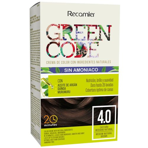 Tinte para Mujer GREEN CODE 4.0 Castaño Mediano Natural Caja 1un