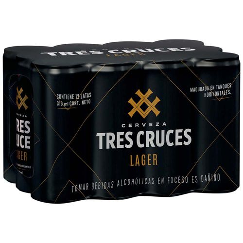 Cerveza TRES CRUCES Lata 310ml Paquete 12un