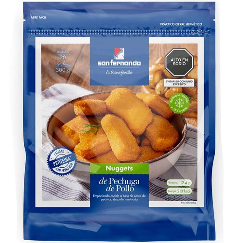 Nuggets Pechuga de Pollo SAN FERNANDO Bolsa 20un