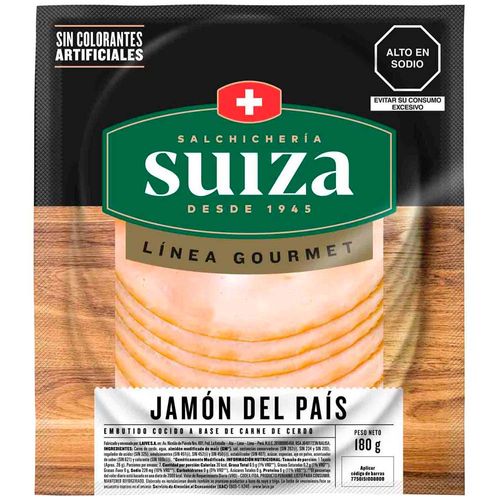 Jamón del País S. SUIZA Paquete 180g