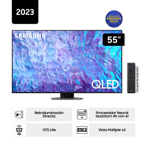 Televisor Samsung 55" QN55Q80CAGXPE Qled 4K