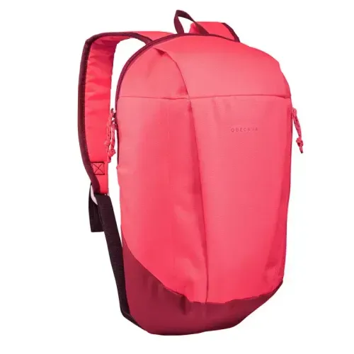 MOCHILA DE MONTAÑA Y SENDERISMO QUECHUA NH100 10 LITROS ROSA GROCELLA