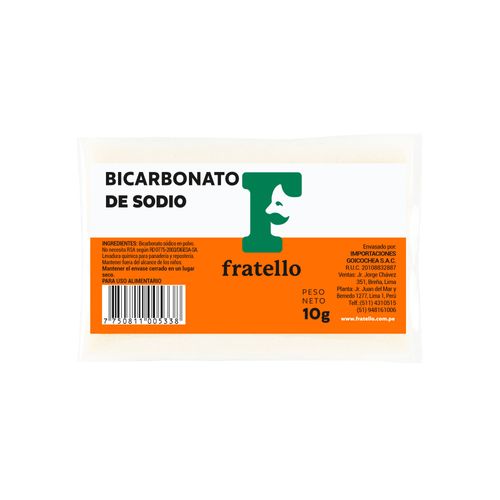 Bicarbonato de Sodio FRATELLO Bolsa 10g