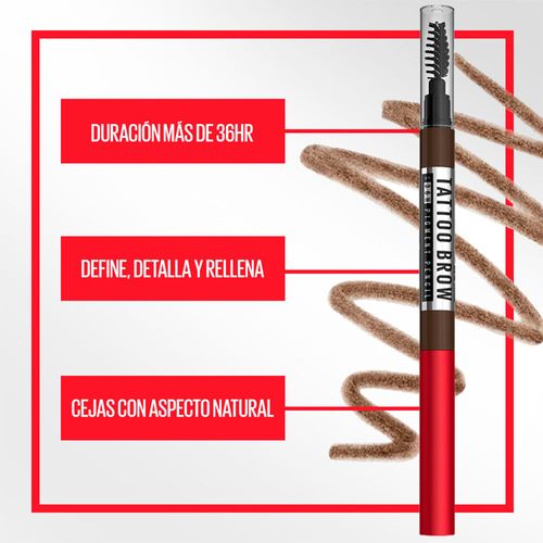 Delineador MAYBELLINE Tattoo Brow Pigment Pencil 36H Caja 1un